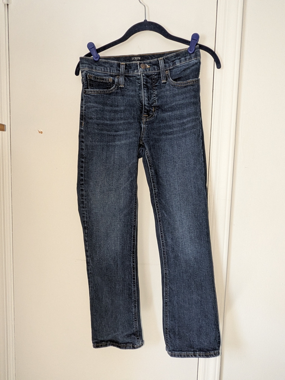 WOMENS J CREW HIGH RISE FLARE JEANS SIZE 25